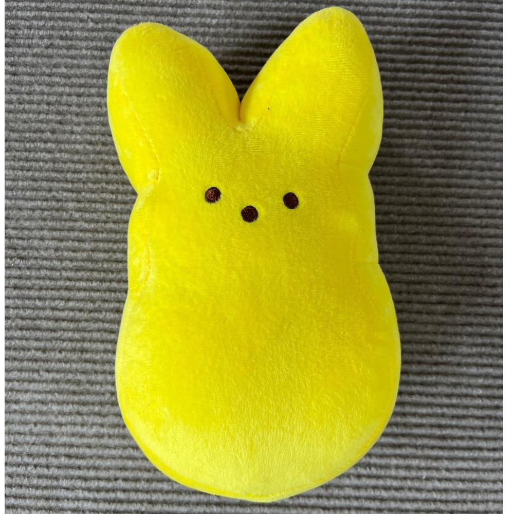 Peeps Plush Bunny Yellow Easter Marshmallow Soft Toy 9 Inch Official Brand NWOT